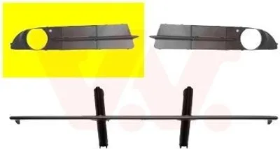 Produktbild von VAN WEZEL Lüftungsgitter Grill Stoßfänger für BMW 5 Limousine (E60)