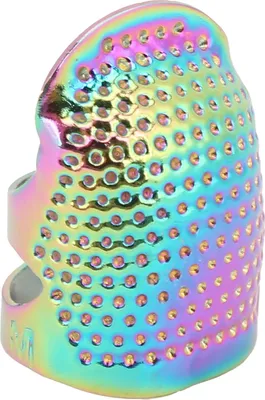 Produktbild von Fingerhut, rutschfest, verstellbar, bunt, Messing, Fingerschutz, 2 Modelle für das tägliche Nähen (S)