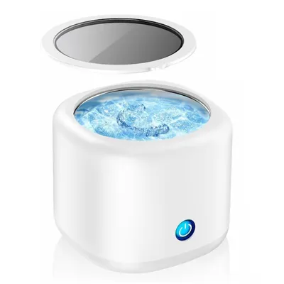 Produktbild von Tragbarer Ultraschallreiniger 43kHz 180ml für Retainer, Aligner, Zahnersatz & Knirscherschiene – Reinigungsgerät für Zuhause & Reise