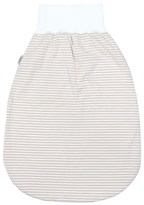 Produktbild von TupTam Unisex Baby Strampelsack mit breitem Bund Unwattiert, Farbe: Streifen Beige, Größe: 0 - 6 Monate