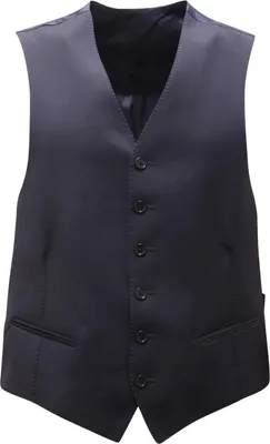 Productafbeelding van 0050AT heren vest, merkloos, wollen vest, blauw