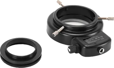 Image de Eclairage annulaire variable à 144 LED pour stéréomicroscope et caméra, illuminateur réglable avec variateur pour stéréomicroscope
