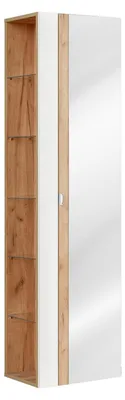 Immagine prodotto di Armadio alto da bagno Scaffale Armadio da bagno Mobili da bagno Scaffali Specchio da bagno 45x33x170cm