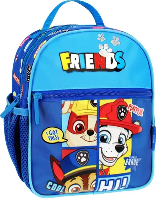 Produktbild von Paw Patrol Marshall, Rubble, Chase blauer Vorschulrucksack, 24x20x9 cm