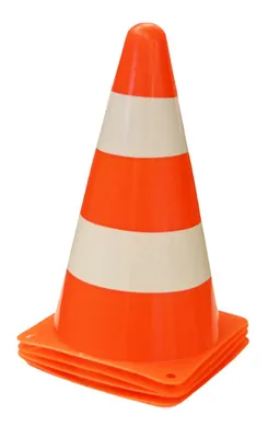 Produktbild von Happy Kidz Markierungskegel orange/weiss  4 Stück 21404024087