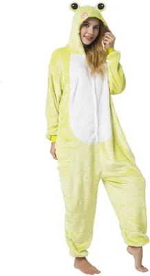 Produktbild von Katara 1744 -  Frosch hellgrün L (165-175cm), Jumpsuit, Onesie, Karneval, Overall, Party, Karnevals-Kostüm, Verkleidung zum Fasching, Schlafanzug, Hausanzug, Jogginganzug, Cosplay, Tierkostüm für Erwachsene