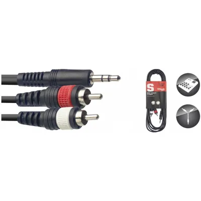 Produktbild von Stagg SYC3/MPS2CM E 3 m Audiokabel