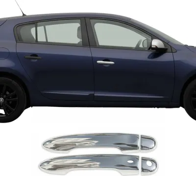 Image de Couverture de poignée de porte pour Renault Megane 2008-2016 en Acier Inoxy