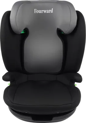 Imagen del producto de Asiento para niños - Asiento de coche con sistema ISOFIX - Para niños de 3 a 12 años - Altura: 100-150 cm - Peso: 15-36 kg - Altura ajustable -  ECE - Color: Negro
