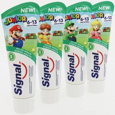 Image de Signal 6179112005 Signal JUNIOR SUPER MARIO 6-13 ans dentifrice pour enfants 75 ml