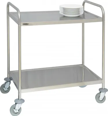 Immagine prodotto di Carrello di servizio in acciaio inox 2 vassoi Casselin CCI2