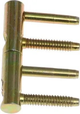 Zdjęcie produktu dla Zawias wkręcany Pol-soft z regulacją fi 14 ocynk żółty F-848-00-00/A (komplet)