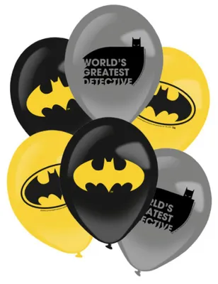 Obrázek produktu pro 6 balónků Batman s motivem hrdinů, 27,5 cm