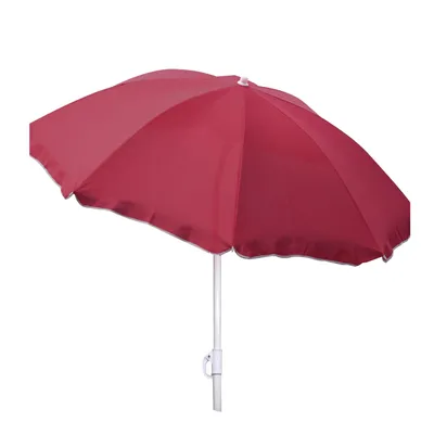Produktbild von Sonnenschirm knickbar Ø 1,8 m Garten Balkon Strand Schirm UV30+ burgundrot