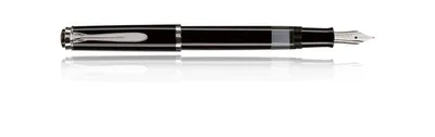 Produktbild von Pelikan Classic M205, Schwarz, Silber, Edelstahl, Edelstahl, 125 mm, 12 g, 1 Stück(e)