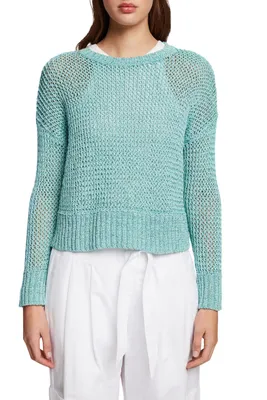 Produktbild von ESPRIT Collection Damen 033eo1i308 Pullover, 307/Emerald Green 3, L