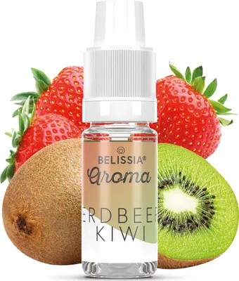 Produktbild von Belissia Lebensmittelaroma Erdbeer-Kiwi - 10ml Hochdosiertes Aroma - Kalorienfrei, Vegan - Für Speisen, Getränke, Shake, Quark, Nebelmaschine uvm.