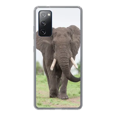 Produktbild von MuchoWow® Handyhülle Schutzhülle Hülle für Samsung Galaxy S20 FE Elefant - Tiere - Gras - Natur Silikon Softcase Handy Hülle - Abdeckung