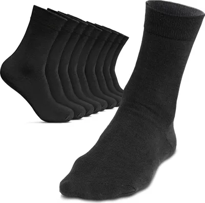 Produktbild von ROYALZ 10 Paar bequeme Herrensocken für Arbeit und Freizeit Anzug Business Casual Socken Männer lang Herren-Strümpfe 10er Pack