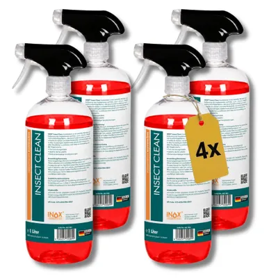 Produktbild von INOX® Insect Clean Insektenreiniger, 4x1L - Insektenentferner Autoreinigung