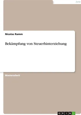 Produktbild von Bekämpfung von Steuerhinterziehung