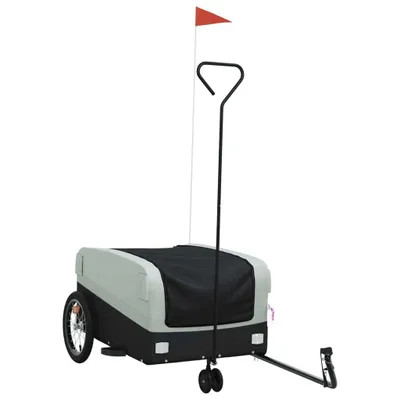 Immagine prodotto di Rimorchio da Bici Nero e Grigio 45 kg in Ferro