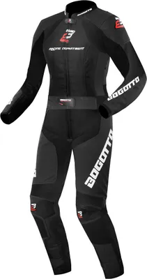 Immagine prodotto di Bogotto Losail tuta in pelle da moto 2 pezzi da donna, nero, 36