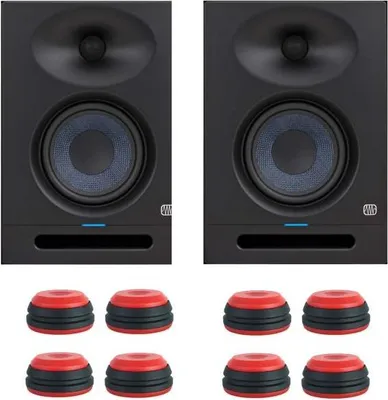 Zdjęcie produktu dla Głośniki Presonus Eris Studio 5 1 para z nóżkami w kolorze czerwonym