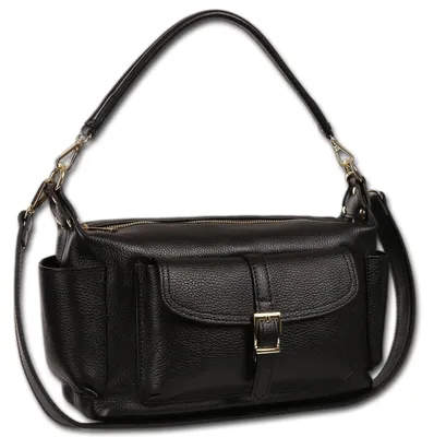 Produktbild von Toscanto Damen Schultertasche Leder Tasche schwarz D3OTT860SS1