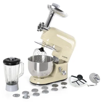 Küchenmaschine 2000W, 6 Stufen, planetarisch, mit Fleischwolf & Mixer