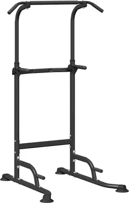 Image de Station de Dips Tour de Puissance Noir 102 x 95 x 210 cm