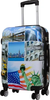 Produktbild von Polycarbonat Kleiner Handgepäck Reisekoffer Liberty 55 cm Motivkoffer