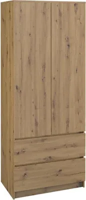 Immagine prodotto di Armadio 90 cm con cassetti TAAVI - rovere artigianale
