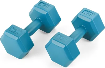 Produktbild von Sada činek Gymtek® - 2x 2kg činky - sada činek pro silový trénink, fitness, cvičení - činky pro domácí posilovnu