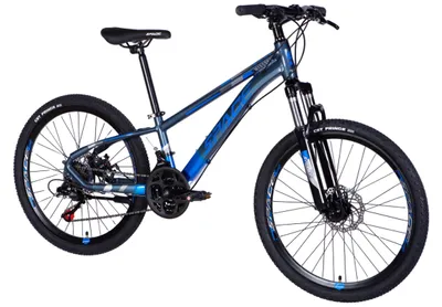 Produktbild von Kinderfahrrad Mercury Aluminium, 24", 130–160 cm, 21-Gang, Blau
