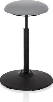Produktbild von hjh OFFICE Stehhilfe ergonomisch BALANCE SIT Sitz-Steh-Hocker, Arbeitshocker höhenverstellbar bis 120 kg belastbar, Sitzhöhe 63 - 86 cm Stoff