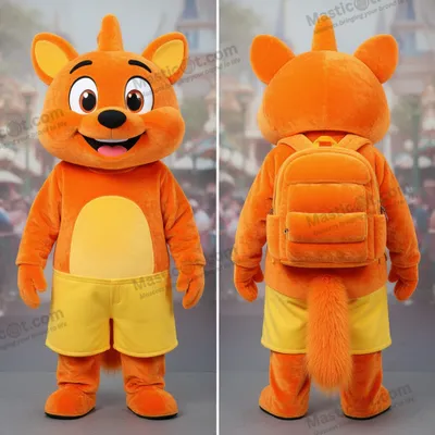Produktbild von Knalloranger MASTICOT Cartoon-Aglet-Maskottchen