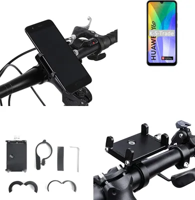 Produktbild von K-S-Trade Handyhalterung für das Fahrrad kompatibel mit Huawei Y6p Halter Lenkstange Fahrradhalterung Motorrad Bike Mount Befestigung Smartphone