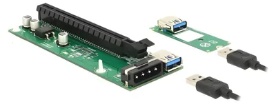 Produktbild von DeLOCK 41428, PCIe, USB 3.2 Gen 1 (3.1 Gen 1), Grün, China, 49 mm, 125 mm, 16 mm