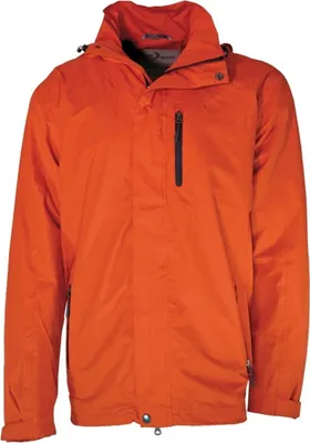 Produktbild von Blue Wave Herren Funktionsjacke Jupp mit abnehmbarer Kapuze - Outdoor-Jacke wasserdicht, winddicht und atmungsaktiv in Orange Größe M