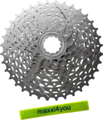 Produktbild von Shimano Kassetten Alivio CS-HG400 9-Fach 11-28 Zähne inkl. maxxi4you Reflexband