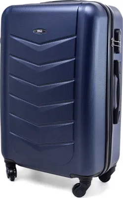 Produktbild von RGL 520 Kofferset ABS Hartschalen Koffer Abnehmbare Räder Trolley 2tlg Koffer XXL + Kosmetikkoffer Dunkel Blau