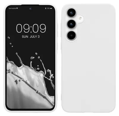 Produktbild von kwmobile Handyhülle für Samsung Galaxy A35 Hülle - TPU Case - Kabelloses Laden - Schutzhülle Cover in Weiß matt