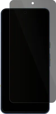 A smartphone screen protector is shown on top of a smartphone.