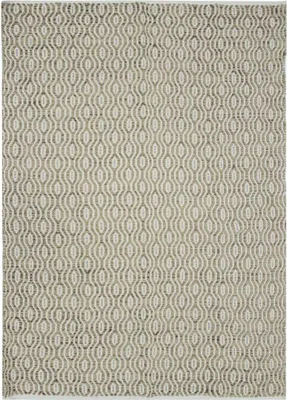 Immagine prodotto di Tappeto geometrico in cotone ecrù-sabbia 190x290