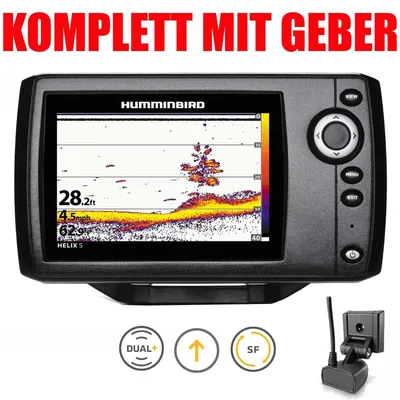 Immagine prodotto di Humminbird Helix 5 Sonar Ecoscandaglio G2 - Completo di trasduttore