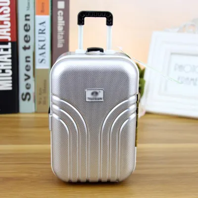 Produktbild von Koffer Piggy Bank süßer Mini -Trolley -Gepäck Geldkasten Desktop Dekoration