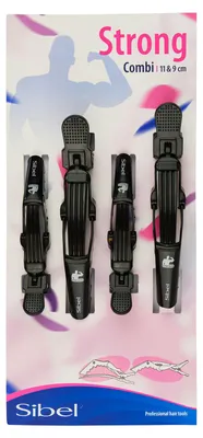 Productafbeelding van Sibel - Verdeelclips - 4 Stuks - Zwart / Zwart