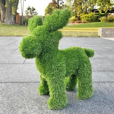 Produktbild von AniPlants, Grasfigur,"Elch/Rentier", klein, Gartendeko, 55cm