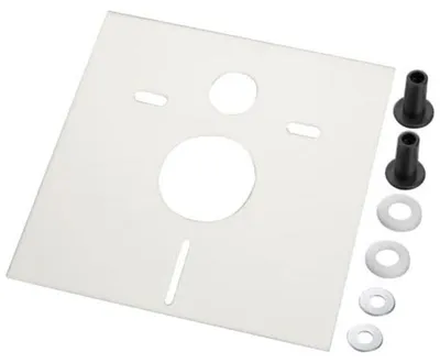 Imagen del producto de HAAS OHA Kit de aislamiento acústico Quadro Premium DB 28 para inodoros de pared y bidés, 39 x 42,6 cm